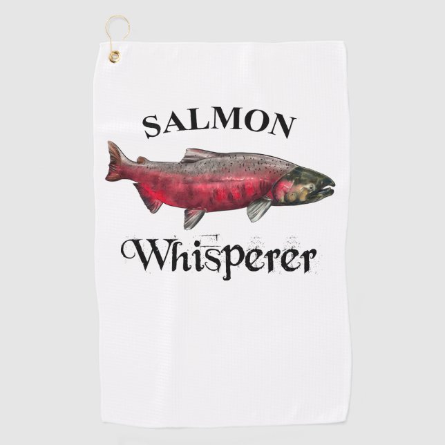 Salmon Whisperer Light Fishing Towel (Front)
