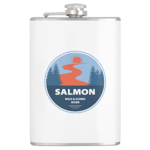 Salmon Wild And Scenic River Idaho Hip Flask