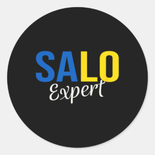 Salo Expert Ukraine Ukrainian Classic Round Sticker