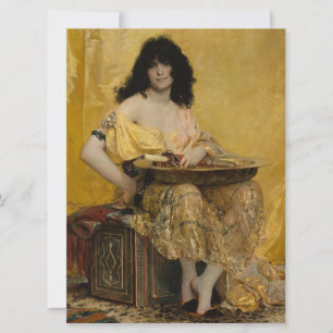 Salomé (Female Portrait) (by Henri Regnault) Card