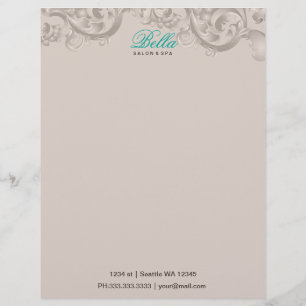 salon and spa Letterheads Letterhead Design
