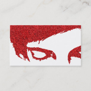 salon appointment card emo glitter