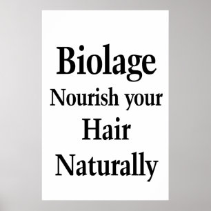 Salon Barbershop Poster Hair Nourish Biolage