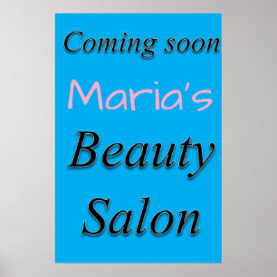 Salon Barbershop Posters Beauty Salon Coming Soon