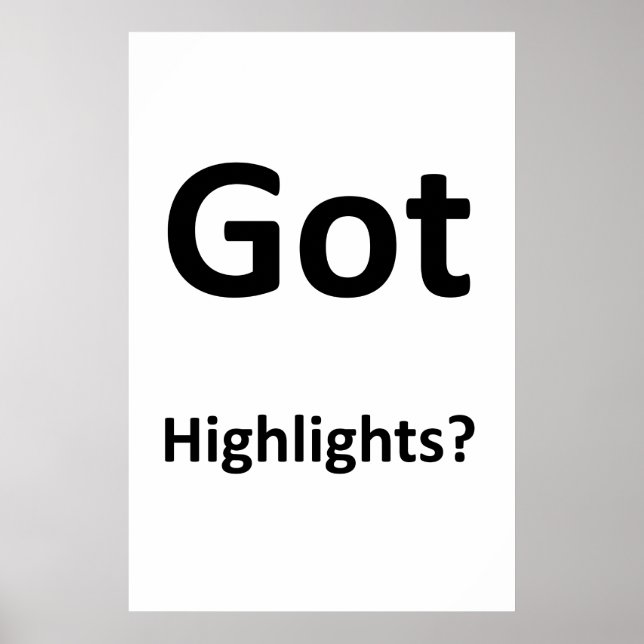 Salon Barbershop Posters Got Highlights? (Front)