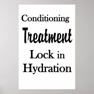 Salon Barbershop Posters Hair Conditioning Hydrate