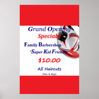 Salon Barbershop Posters Haircut Sale