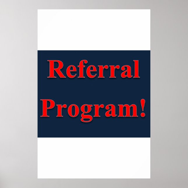 Salon Barbershop Posters Referral Program (Front)