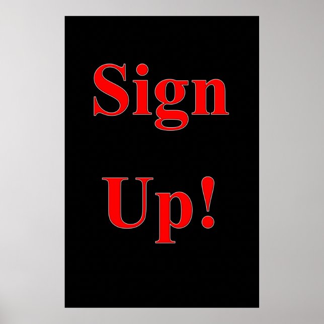 Salon Barbershop Posters Sign Up (Front)