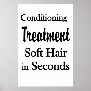 Salon Barbershop Posters Soft Hair Conditioning
