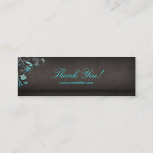 Salon Bookmark Spa Butterfly Floral Mini Business Card