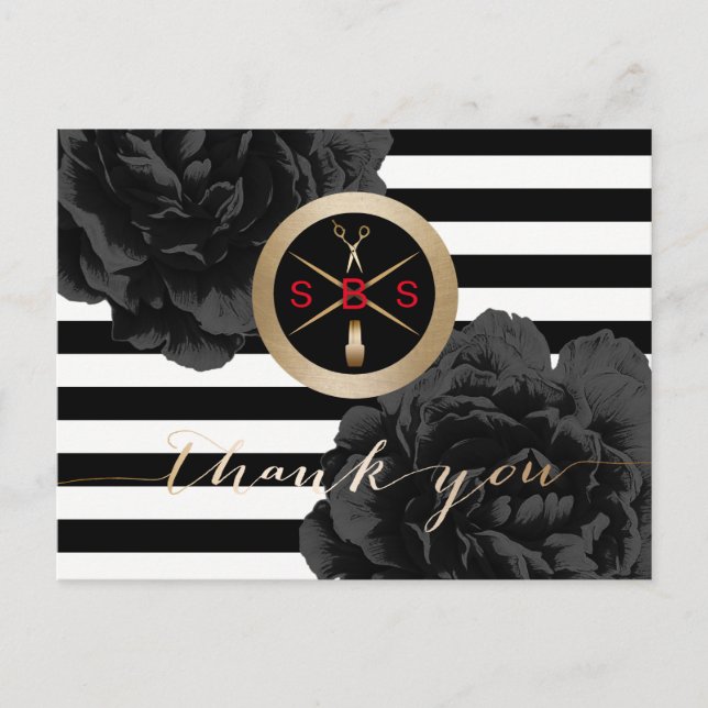 Salon Building Solution Business Thank You Postcard (Front)