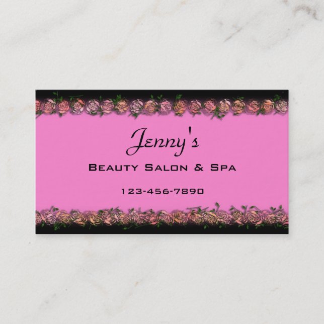 Salon Business Card (Front)