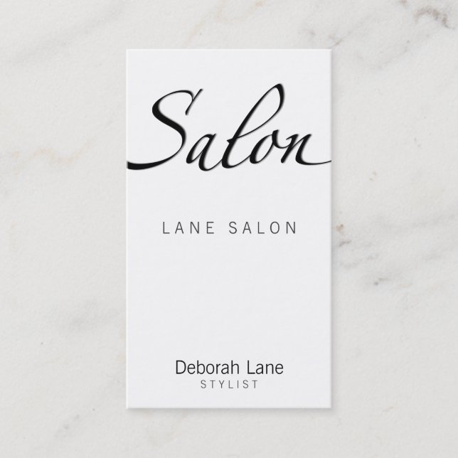 Salon Business Card (Front)