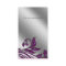 Salon Business Card Elegant Purple Silver Sparkle