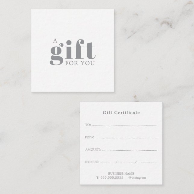Salon Business Promotional Enclosure Card (Front/Back)