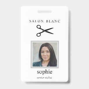 Salon Business Promotional ID Badge
