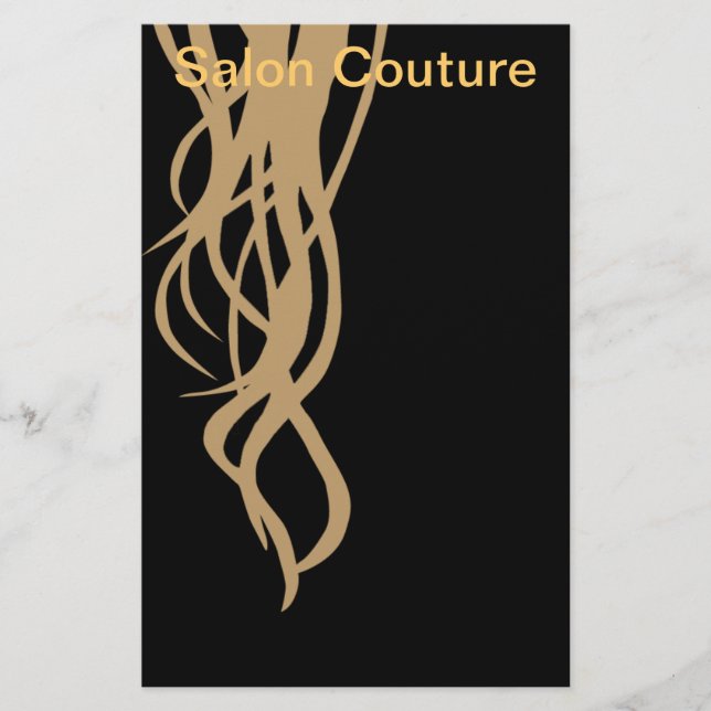 Salon Couture Flyer in Black (Front)