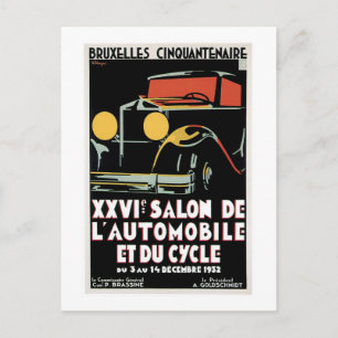 Salon de Automobile Postcard