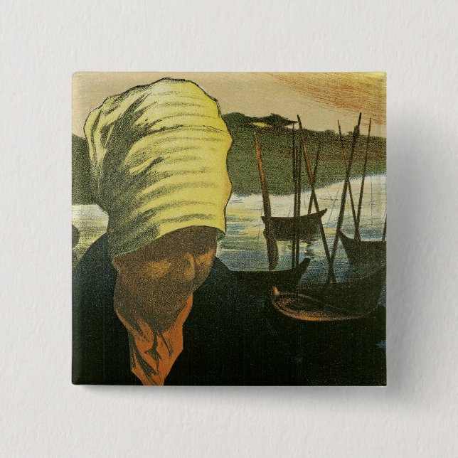 Salon Des Cent ~ Etudes de F. Gottlob 15 Cm Square Badge (Front)