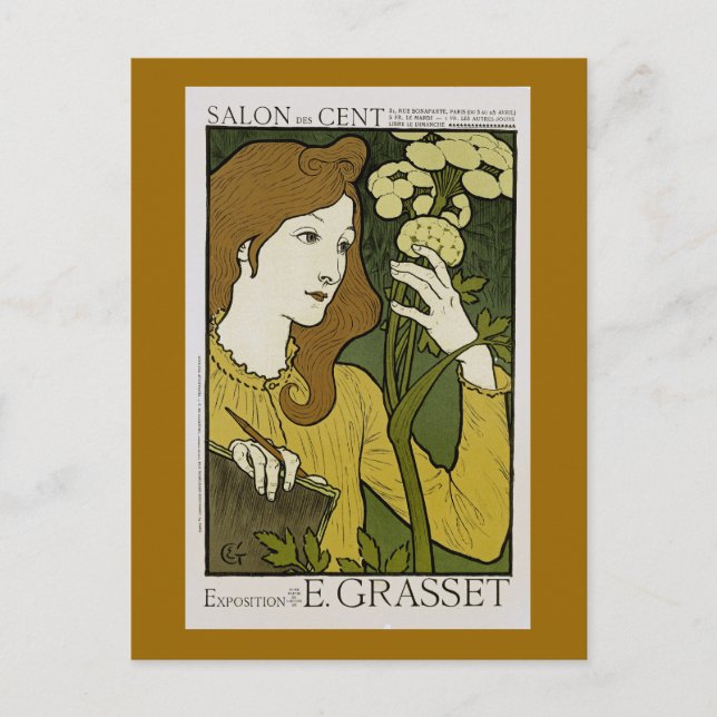 Salon des Cent ~ Exposition de E. Grasset Postcard (Front)