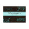 Salon Flower Elegant Turquoise Appointment Card