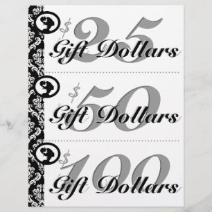 Salon Flyer Spa Gift Certificates Woman Silhouette