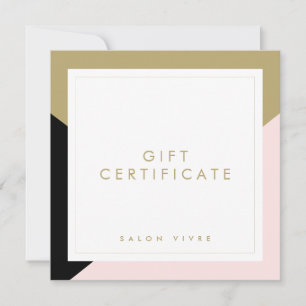 Salon Gift Card Modern Minimalist Stripes