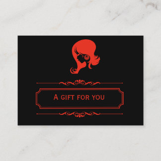 Salon Gift Certificate (Firebrick)