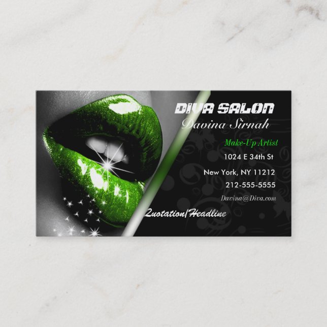 Salon/ Makeup Artist Business Card (Front)
