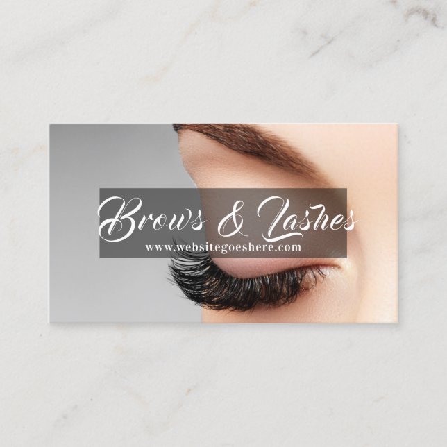 Salon Microblading , Eyebrows,  Permanent Makeup Business Card (Front)