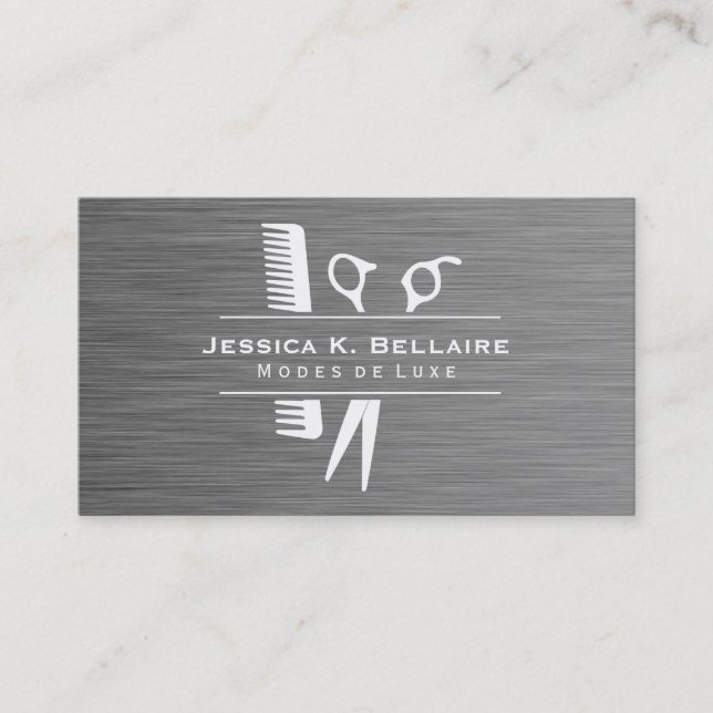 Salon Modern Luxe Appointment Card (Front)
