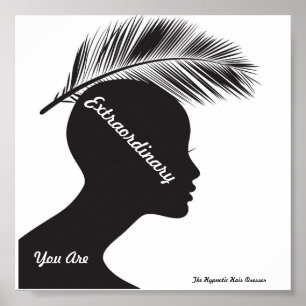 Salon Poster Priming Words Hypnotic Hair Dresser