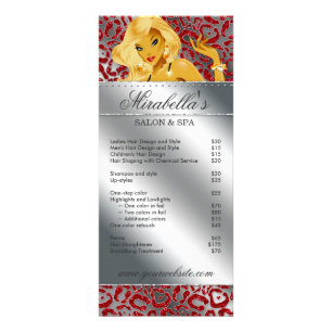 Salon Rack Card Jewellery Tanning Silver Sparkle