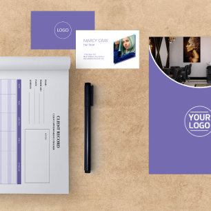 Salon Services Custom Photo Business Card