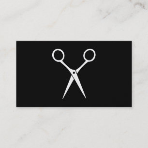 Salon Shears   Gold Business Card