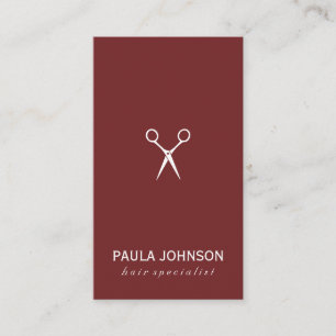 Salon Shears Icon Business Card