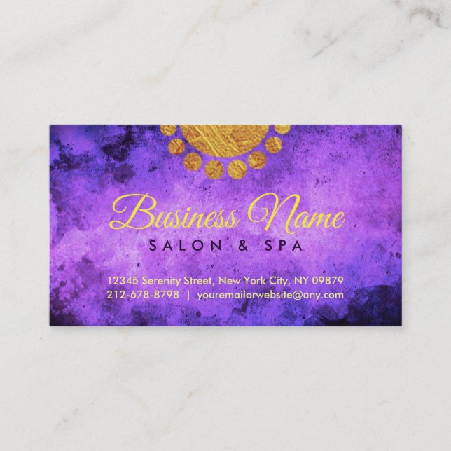 Salon & Spa Business Cards (Front)