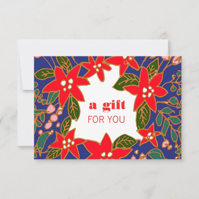 Salon Spa Christmas / Holiday Gift Certificate (Front)