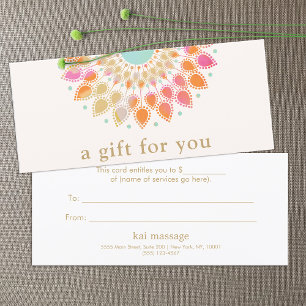 Salon Spa Lotus Floral  Gift Certificate