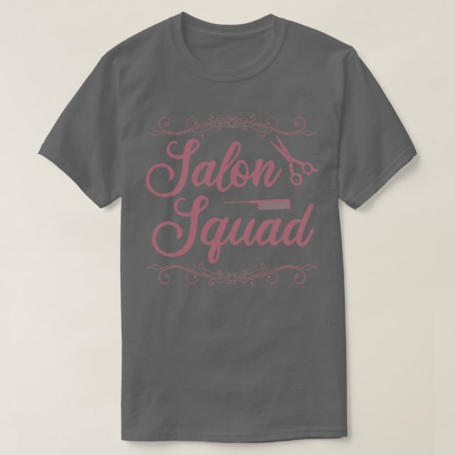 Salon Squad Barber Hairstylist T-Shirt (Design Front)