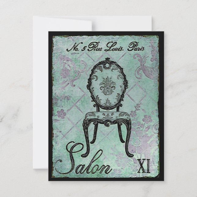 Salon XI ~ Invitations / RSVP (Front)