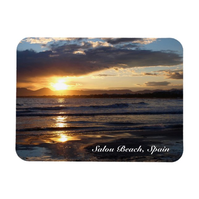 Salou Beach, Spain Magnet (Horizontal)