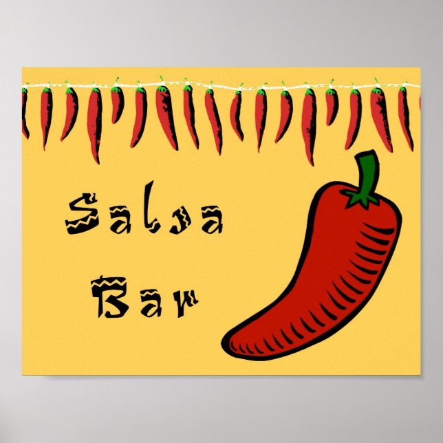 Salsa Bar Sign (Front)