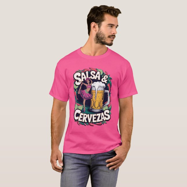 Salsa & Cervezas T-Shirt (Front Full)