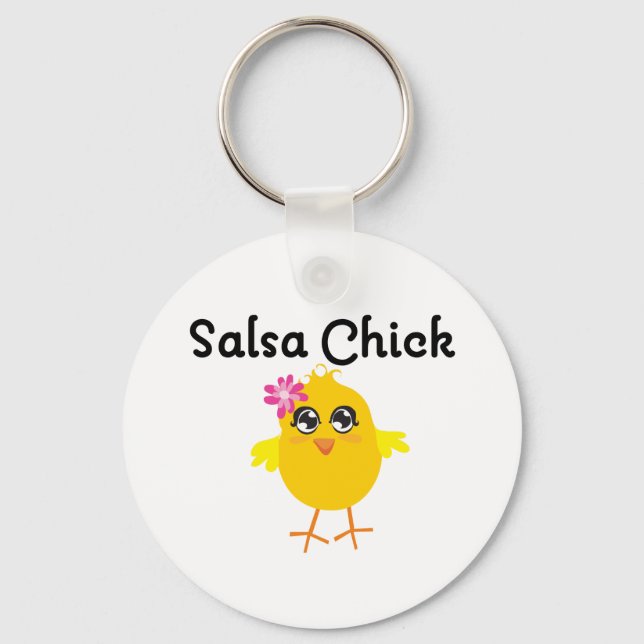 Salsa Chick Key Ring (Front)