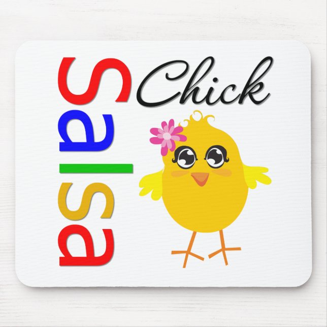 Salsa Chick Mouse Pad (Front)