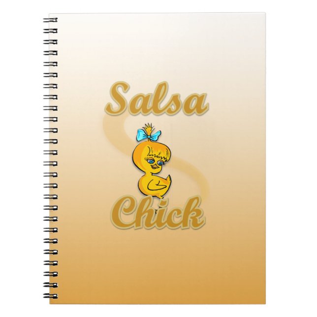 Salsa Chick Spiral Notebook (Front)