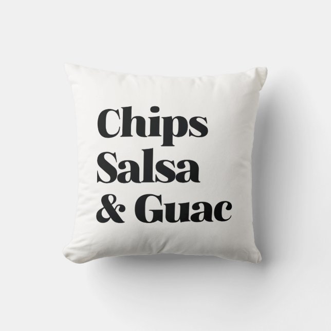 Salsa Chips And Guac Cushion (Front)
