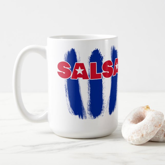 Salsa Cubana Style Coffee Mug (With Donut)